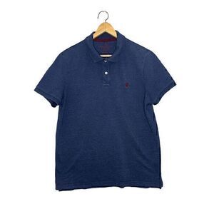 American Eagle Mens Navy Short Sleeve Cotton Performance Polo Shirt Size Large